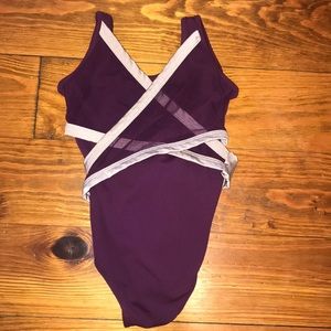 A purple Five Dancewear Leotard
